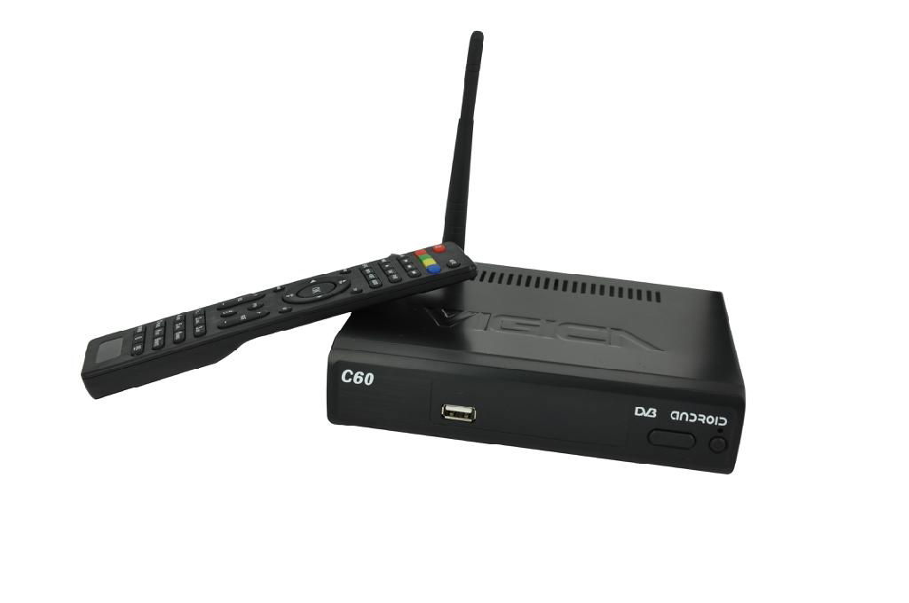 Daul Core DVB-T2 box with Android XBMC media center vigica C60T 2