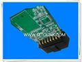 90 DEGREE METAL PIN OBD CONNECTOR WITH