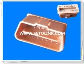 GOLDEN PLATED 16 PIN MALE CONNECTOR J1962 MALE OBD CONNECTOR