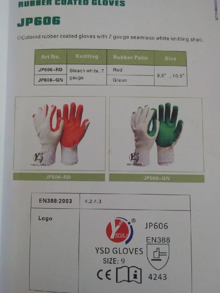 Rubber coated gloves 2