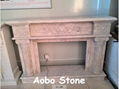 Gulka beige  fireplace polished finished