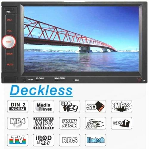 Touch Screen Car Stereo Radio with MP3 CD Player Adapter  Portable DVD Player 2