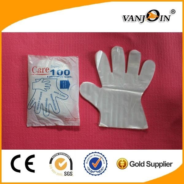 Disposable PE/CPE Gloves Folded by Pair 5