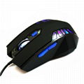 7 Colors LED 2400DPI Optical USB Wired