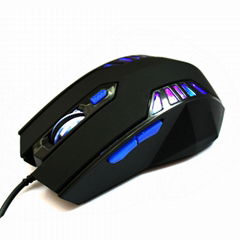 7 Colors LED 2400DPI Optical USB Wired glowing sparkl Gaming Logitech game Mouse