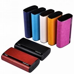 New arrival high quality gift portable leather power bank for smartphone(CE/FCC/