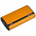 New arrival high quality gift portable leather power bank for smartphone(CE/FCC/ 3