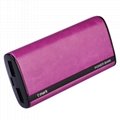New arrival high quality gift portable leather power bank for smartphone(CE/FCC/ 4