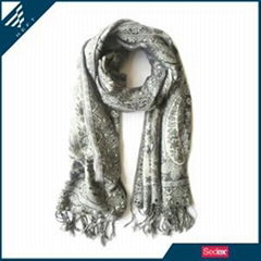 HEFT VINTAGE STYLISH JACQUARD SHAWL WRAPS SCARF 