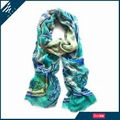 HEFT Fashion green paisley print scarf