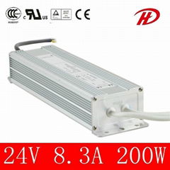 200W 24V Waterproof Switcing Power Supply