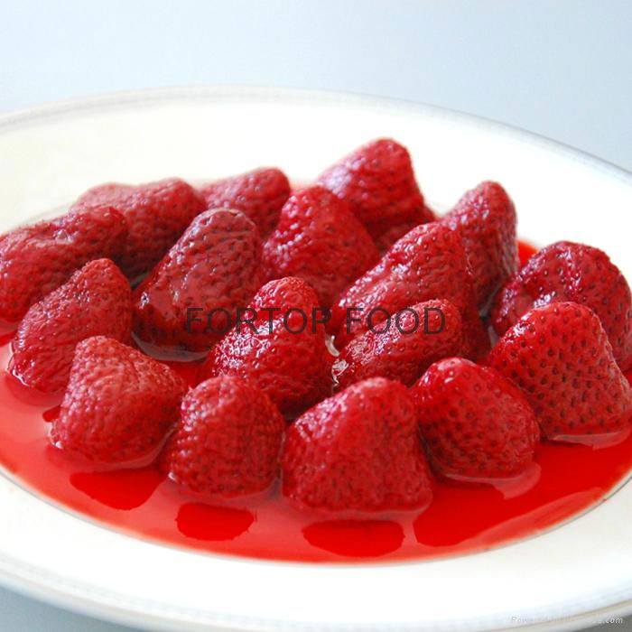 Canned Fruit Red Strawberry in Light/Heavy Syrup  3