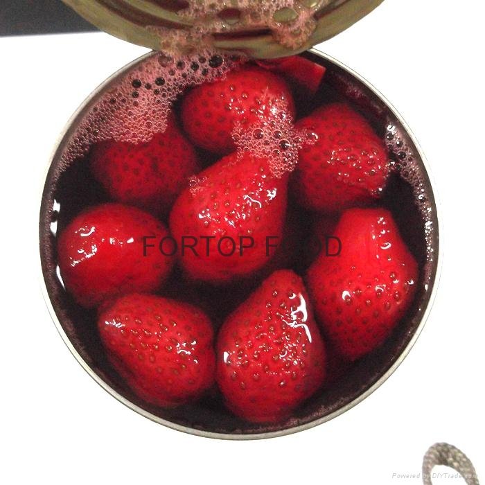 Canned Fruit Red Strawberry in Light/Heavy Syrup  4