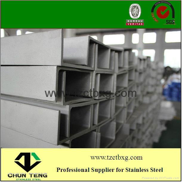 supply 304 hot rolled u channel steel bar stainless steel channel bar 4