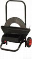 Steel strapping dispenser cart  1