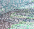 Colorful snowflake fabric