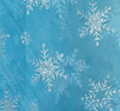 blue snowflake fabric