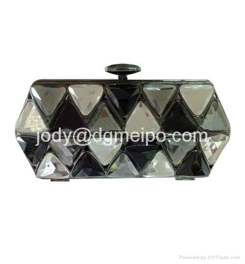 Hot sell lady crystal bag  crystal handbag 2