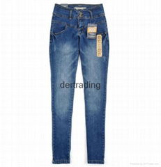 High Wist Women Pencil Jean Trousers