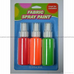 3色60毫升可噴瓶裝熒光紡織手繪顏料