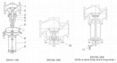 30D04Y 30D04R self-operated differential pressure control valve