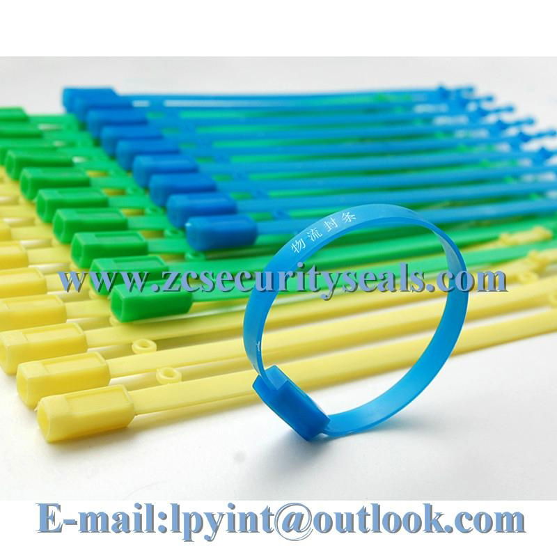 Bolt tight plastic seals for truck fixed plastic strip