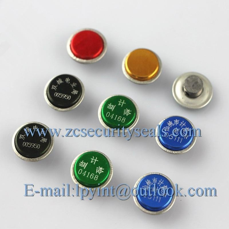 15*7mm  Small Water/Electric Meter Seal Lead Seal Anti-theft Seal 5 color Alumin
