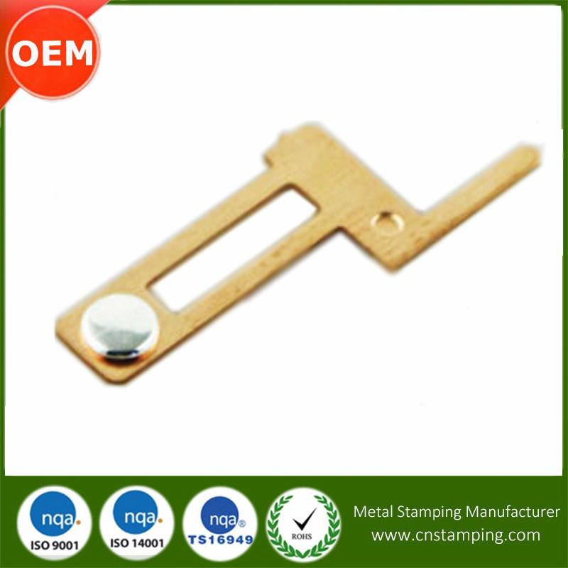 Small Precise Electronic Parts custom electric metal stamped contact