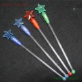 led flashing swizzle stick with light