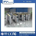 Optical bi-parting barrier turnstile