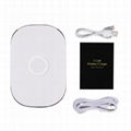 3-coil Qi standard universal wireless charger for iPhone, Samsung, LG 6