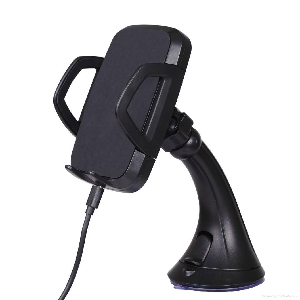 Qi standard C3, wireless car charger transmitter for mobile phone