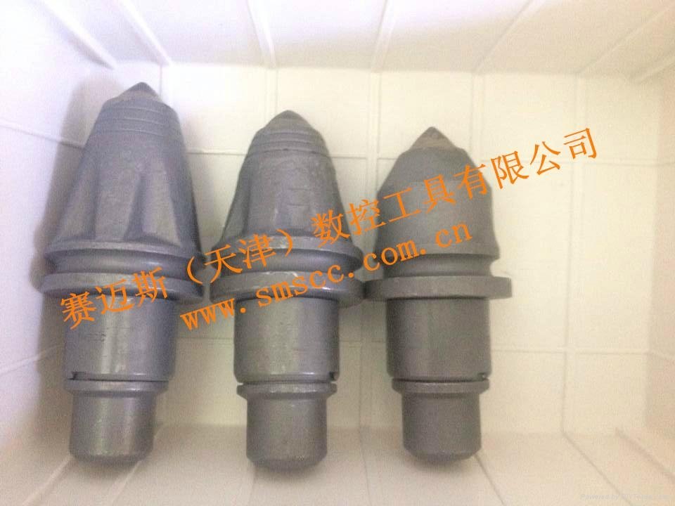 round shank concial carbide tipped trench cutter bit 1