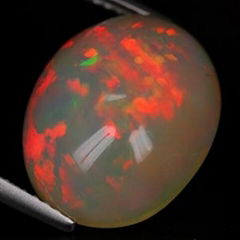 6.2 Ct. Sparkling Play of Color Natural Ethiopian Opal with Glc Certify