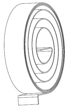 OEM flat coil big retractable coil spring 4