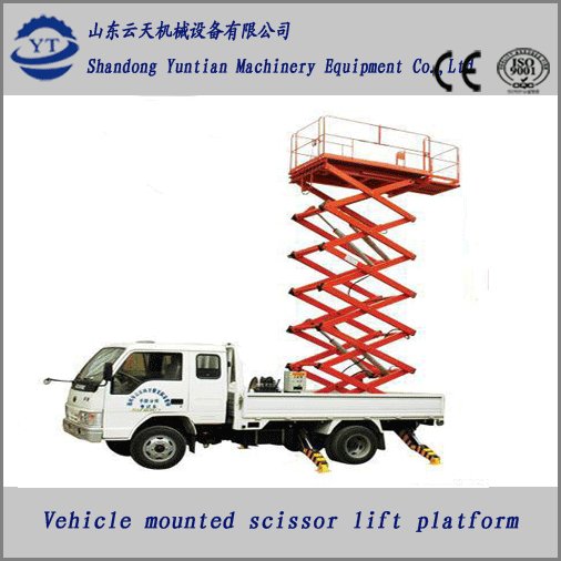 Vehicular Aerial Working Platform used aerial work platform hydraulic work platf 4