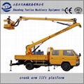 High quality  Crank arm lift for sale, 4 wheels boom lift 4