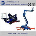 High quality  Crank arm lift for sale, 4 wheels boom lift 5