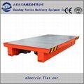 Chinese manufacturers high efficiency electric flat rail car for industrial tran