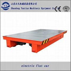 Chinese manufacturers high efficiency electric flat rail car for industrial tran
