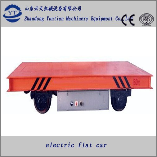 Chinese manufacturers high efficiency electric flat rail car for industrial tran 2