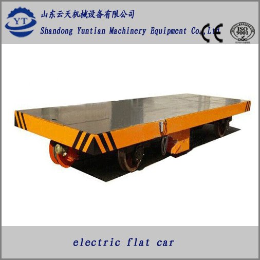 Chinese manufacturers high efficiency electric flat rail car for industrial tran 3