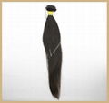 6A  human hair product brazilian virgin hair Extensions Black straight waving 1