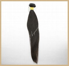 6A  human hair product brazilian virgin hair Extensions Black straight waving