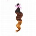 Brazilian Human HairFree Shipping 3 tone colors Virgin  5A Grade  hair extension 2