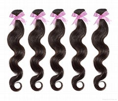 Queen Hair brazilian virgin human hair 14to30 inch natural black body Wave