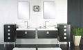 bathroom furniture bathroom cabinet hotel bathroom vanity MDF PVC MFC Solid wood 1