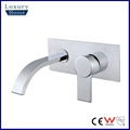 double lever waterfall brushed nickle finish tap faucet  1