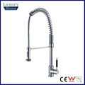 wholesale pull down spring spray goose neck kitchen tap 