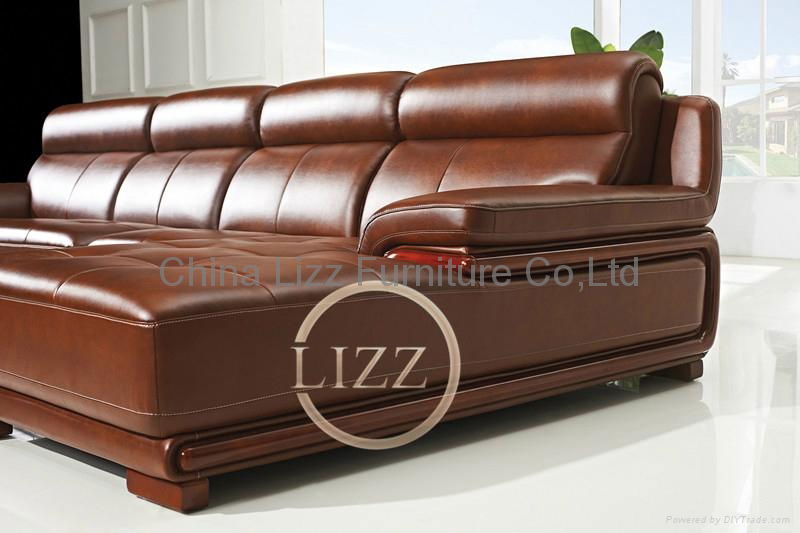 Living Room Sofa Leather Sofa L.P2808